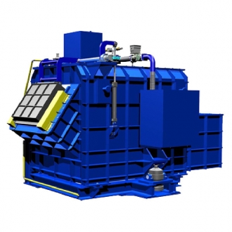 Tilting holding furnace for melt Al alloys