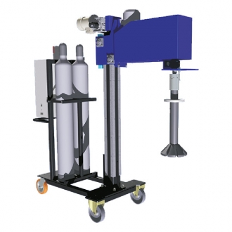 Mobile wheeled degassing pant