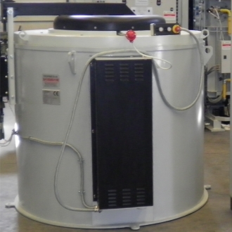 Crucible furnace with electric heating