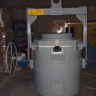 Ladle with gas heating capacity 600 Kg